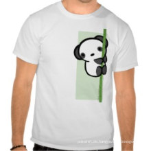 Heißer Verkaufs-Bambusbaumwolle O Ansatz-weißes T-Shirt
